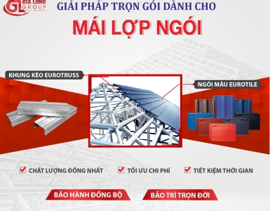 Mái lợp ngói kết hợp khung kèo thép nhẹ – xu hướng mái nhà bền vững và hiện đại